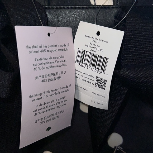 Black with white apple Kate Spade - Picture 3 of 3